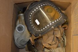 Gas masks etc.