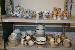 A quantity of part tea services.