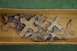 Old Roman crosses.