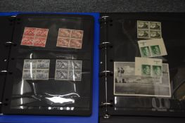 Two stamp albums containing Germany WWII, mostly Hitler and other German stamps including occupation