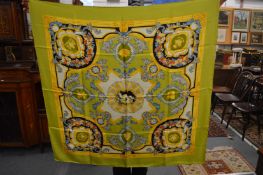 Three various silk scarves.