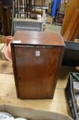 A wooden box.