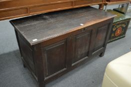 An oak coffer.