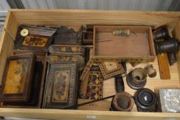 A quantity of Tunbridge ware items (AF).