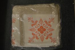 A good embroidered tablecloth.