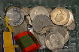Various coins.