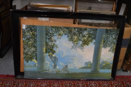 A decorative classical print.