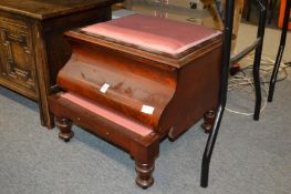 A Victorian mahogany step commode.
