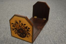 A good Tunbridge ware book slide.