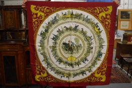 A Hermes silk scarf.