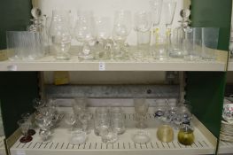 A quantity of glassware.