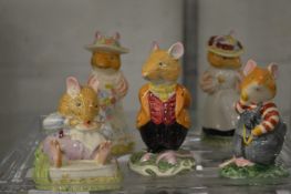 Five Doulton Beatrix Potter figures.