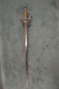 A reproduction sword.