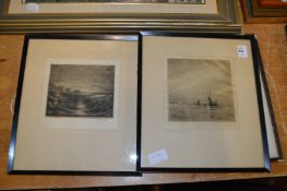 Two atmospheric engravings.