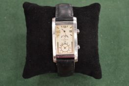 A Baume and Mercier gent's wristwatch, boxed (dial stained).