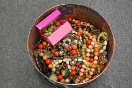 A box of costume jewellery.