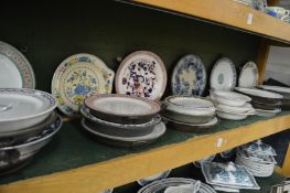 A large collection of Victorian warming plates.