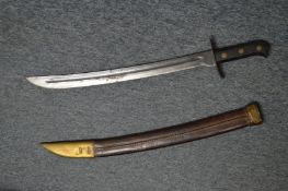 A military bayonet style short sword.