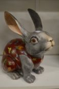 An amusing pottery model of a hare.