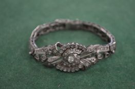 A diamond set bracelet.