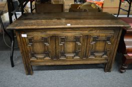 An oak coffer.