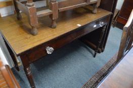 A Victorian mahogany side table.