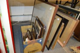 Various paintings and prints.