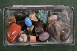 A collection of decorative stones.