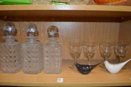 Various glassware.