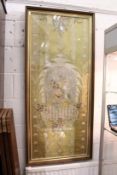 A Chinese tapestry picture, framed and glazed.