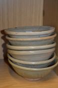 Six Chinese earthenware bowls.