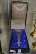 Webb Corbett Winston Churchill commemorative toasting goblet, boxed.