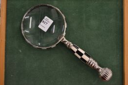 A magnifying glass.