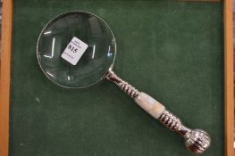 A magnifying glass.