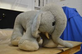 A Merrythought large fluffy elephant.