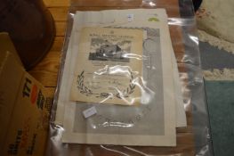 A quantity of Masonic certificates.