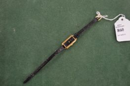 A ladies' wristwatch.