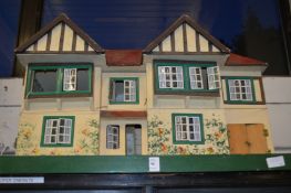 A painted doll's house.