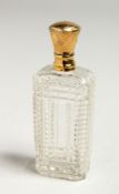 A GOLD TOP SCENT BOTTLE 8.5cm