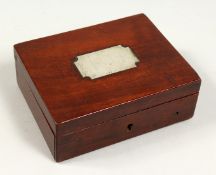 A BOX OF SHARKS TEETH.