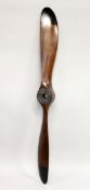 A LARGE WOODEN PROPELLER. 6ft 6ins long.