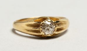 AN 18CT GOLD DIAMOND SET RING