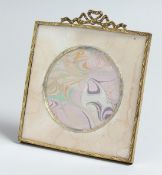 A GOOD FRENCH GILT SQUARE PHOTOGRAPH FRAME. 6ins x 6ins.