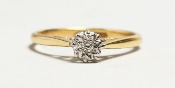 AN 18CT GOLD SINGLE STONE DIAMOND RING