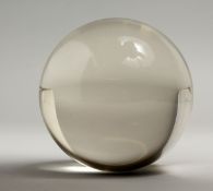 A CRYSTAL BALL 3ins.