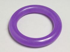 A GOOD LAVENDER JADE BRACELET, 8.5cm
