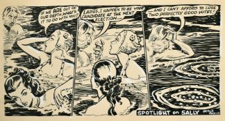 Arthur Ferrier (1891-1973) British, 'If we are out of our depth, what's it to do with you', a