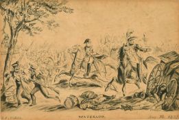 O.E. Vidal, 'Waterloo', ink and wash, signed and dated Aug 30, 1837, 2.75