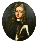 Portrait of a gentleman in armour, inscription verso, said to be Captain Heron Eag, 21 years 1711,
