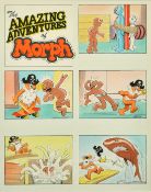 Bill Mevin (1922-2019) British, The Amazing Adventures of Morph, The Pirate, A group of 6 drawings